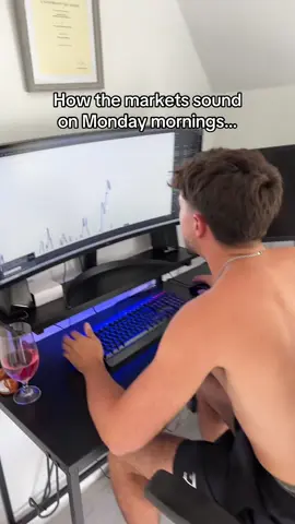 How the markets have me getting up on Monday mornings 🤣 #forex #forextrading 