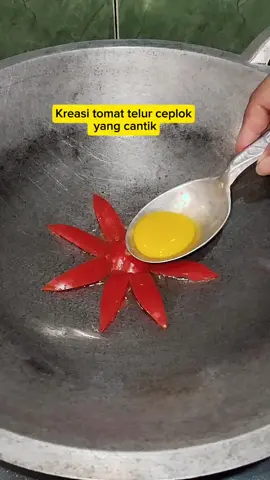 kreasi Tomat telur ceplok #fyppppppppppppppppppppppp 