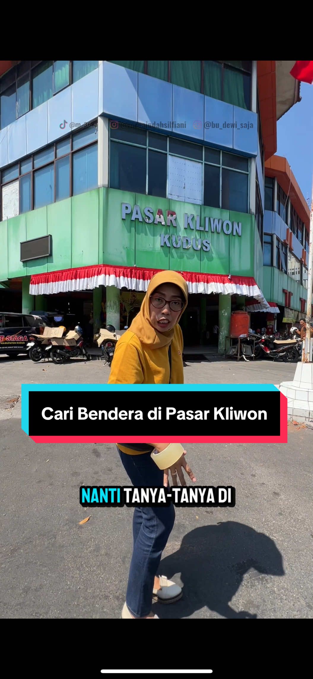 Cari bendera buat 17an ya di Pasar Kliwon aja 🇮🇩 @Bu_Dewi_Saja @Dinas Perdagangan kudus 