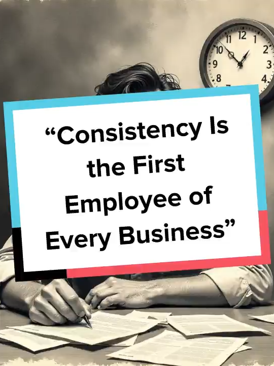 Before you hire staff, sign contracts, or scale your business—you hire consistency. It shows up before the customers, stays late after the hype, and works even when you don’t feel like it. If you can’t keep consistency on payroll, your business won’t last. 
