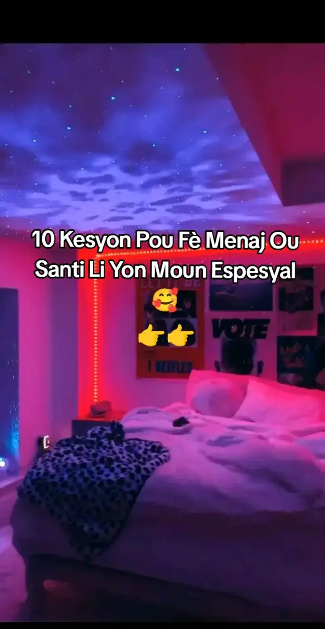 Ou vle fè menaj ou santi li vrèman espesyal? Men 10 kesyon senp men pwofon ou ka poze pou ranfòse relasyon nou chak jou. Pa janm souzestime pouvwa yon bon konvèsasyon ki sòti nan kè🧏. Poze kesyon sa yo avèk lanmou, koute repons yo, epi gade jan lanmou an grandi. #amour #mondedesamoureux💞❤🤗 #creatorsearchinsights  #relasyon #menaj #kesyon_pou_bea #kesyonpoumenaj#foryou 