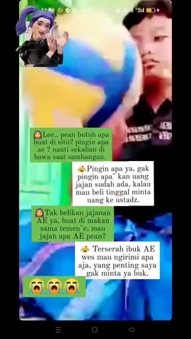 banyak anak seumuran dia yang slalu nuntut ke ortu nya pingin ini, mau ini, belikan itu..... tapi tidak dengan anak ini, setiap kali di tanya mau apa pasti jawab nya terserah ibuk AE🥺 sehat sllu di pondok nggeh sayang🤗😘 do'a ibu slalu menyertaimu🤲🤲🤲🥰 #masukberandafyp #tiktokviral #assanamiyahru2 #pondokpesantren 