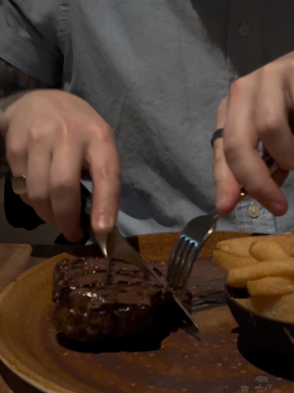 One of the best restaurants in SA! . Check out @The Meat & Wine Co   . #tastetest #reaction #foodreview #meatandwineco #steak #rump #beef #steakhouse #restaurant #mediumrare #fyp #foryou 