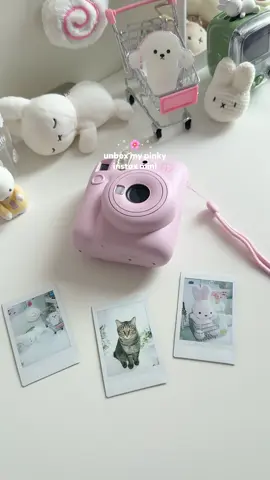 Unbox my pinky instax mini🌸✨