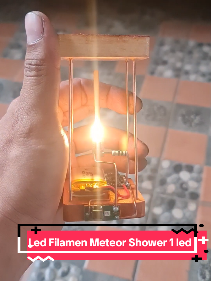 3 mode kedip cepat, kedip lambat, dan diam. LED Filamen Meteor Shower  🛒 cek di bio produknya  #lampufilamen #DIY #led 