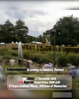 ✨ Get ready, Ravers! ✨ Tomorrowland Thailand lands in Chonburi – 2026 🌏🎶 Experience world-class DJs, stunning stages, and the ultimate festival vibes. 🎟 We’ve got you covered – from tickets & travel to accommodation & transfers. 🌊 Travel with the RaveWave squad and make memories you’ll never forget. 📲 Follow @ravewaveee & stay tuned for package drops! 🚀 #TomorrowlandThailand #Chonburi2026 #RaveWave #FestivalTravel #EDMAsia #travelwiththesquad #tomorrowland #raver #festival 