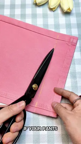 How to Hem Your Pants Neatly Using Just a Needle and Thread #LifeHack #hem #handmade #pant #sewingtutorial #stitching #sewing #handmade 
