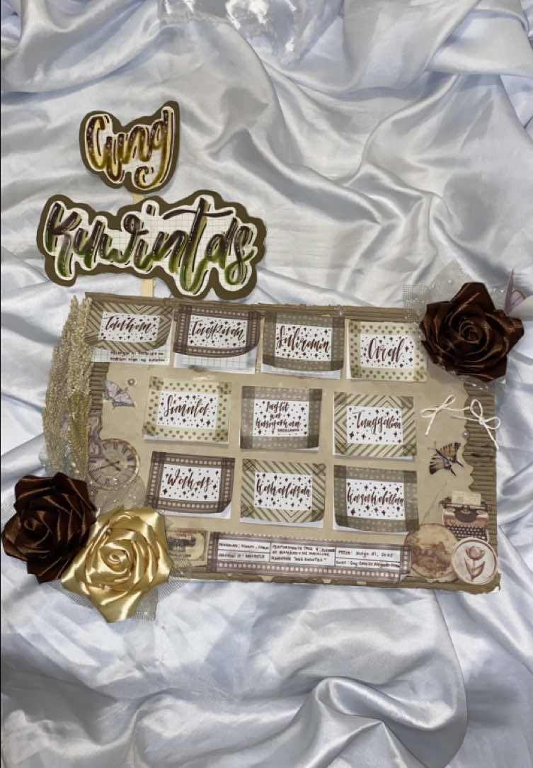 Magiging creative ka talaga pag may mga gamit ka ❤️ #projectdesignideas #caligraphy #schooltok #markers #brown 