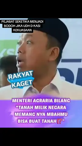 #COPOTMENTRIB0D0H!!! Menteri Agraria dan Tata Ruang/Badan Pertanahan Nasional, Nusron Wahid mulai berulah. Nusron Wahid menegaskan bahwa lahan yang tidak dimanfaatkan dalam jangka waktu dua tahun akan di ambil alih Negara. 