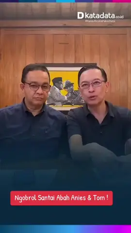 Moment saat  live bersama Abah  Anies Baswedan dan Pak Tom mendapatkan pertanyaan !  Apa perasaan Pak Tom ketika menerima kabar mendapatkan Abolisi dari Presiden Prabowo. Simak yuks ....😊 #AniesBaswedan #TomLembong #LangkahAnies #AksiBersama  #AniesPresiden2029 #tiktokviral #fypシ゚viral 