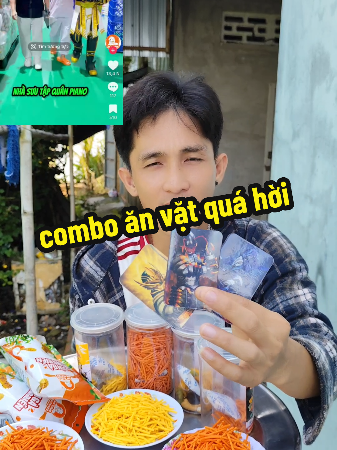 combo chiến thần lạc Hồng ăn vặt bà Tuyết  #xuhuong #review #hieutamtv #anvatbatuyet #batuyet 