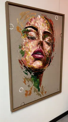 Falling Like the Stars - 100 x 140 cm ✨  #art #MarloesNydam #contemporaryart #artwork #portrait #artlover 