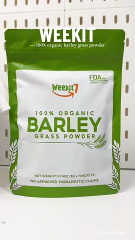 highly reco weekit barley grass powder 💚 #barleygrass #barley #barleygrasspowder #weekit 