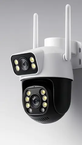 Câmera de Segurança WiFi 8MP - 360° Panorâmica com Reconhecimento Facial, Detecção de Movimento, IP66 (Resistente à Água) - Lente Dupla Externa, Ideal para Exterior/Interior (Garagem, Loja, Casa) #camera #segurança #wifi 