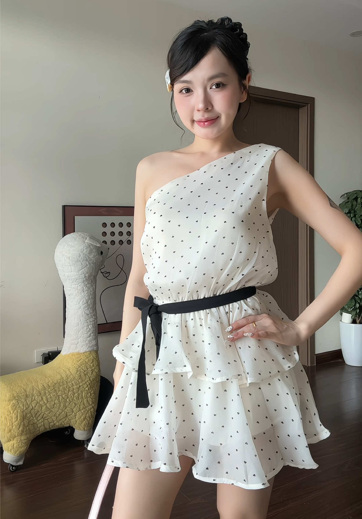Đam mê những thứ chấm bi 🤣 #xuhuong #foryou #dailyoutfit #viral #fitcheck #tryon 