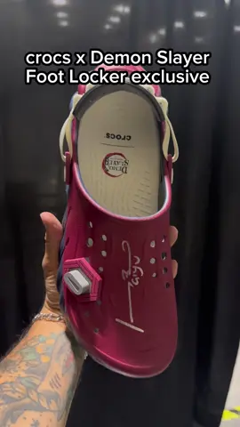 #CapCut #crocspartner Foot Locker exclusive Giyu and Shinobu crocs with Demon Slayer #FootLocker @Crocs @footlocker 