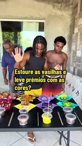 Estoure as vasilhas e leve prêmios com as cores? 