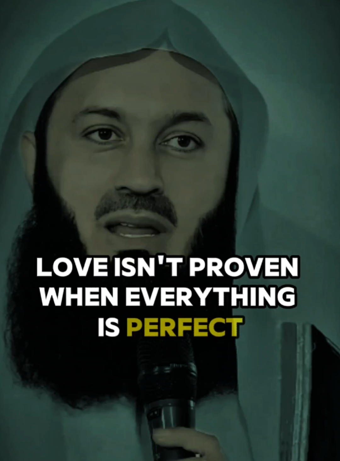 Love isn't proven when everything is perfect. #muftimenk #muftimenkofficial #islamicreminder #islamicmotivation #islamic_video #muslim #1millionaudition #goviral #viralvideo #fyp #foryoupage 