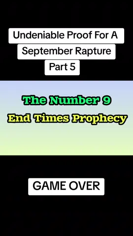 The evidence is right in our faces. We are the end times church that has been prophesied about for thousands of years. We are at the very last seconds and the Lord God is going to take us home this year during the Feast of Trumpets. Make sure that in the meantime you are packing your bags for eternity: Seeking Jesus and denying your flesh on a daily basis, repenting of sin, reading your bible and spreading the good news to as many people as you can.  #Rapture #Church #God #Jesus #Bible #September #2025