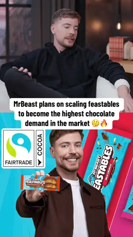 MrBeast plans on scaling feastables to become the highest chocolate demand in the market #mrbeast #feastables #viral #fyp 