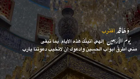 يَا ربّ الحُسَين .. إنَّها أيَامُ الدَعَوات المُجابَة ،  فَلا ترُدنِي لا أنَا ولا قَلبِي بِحق الحُسَينْ#بغداد #العراق #زيارة_الأربعين #كربلاء #الاربعين 