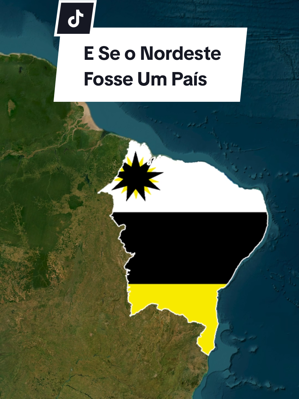 Como Seria Se a Região Nordeste do Brasil Fosse Um País #país #mapas #estados #informação #brasil 