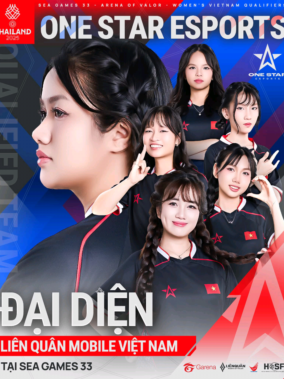 🔥1S chính thức đại diện Việt Nam tham dự SEA Games 33 - Nội dung  Liên Quân Mobile Đồng đội Nữ! #LienQuanMobile #SEAGames33 #onestaresports #caothulienquan 