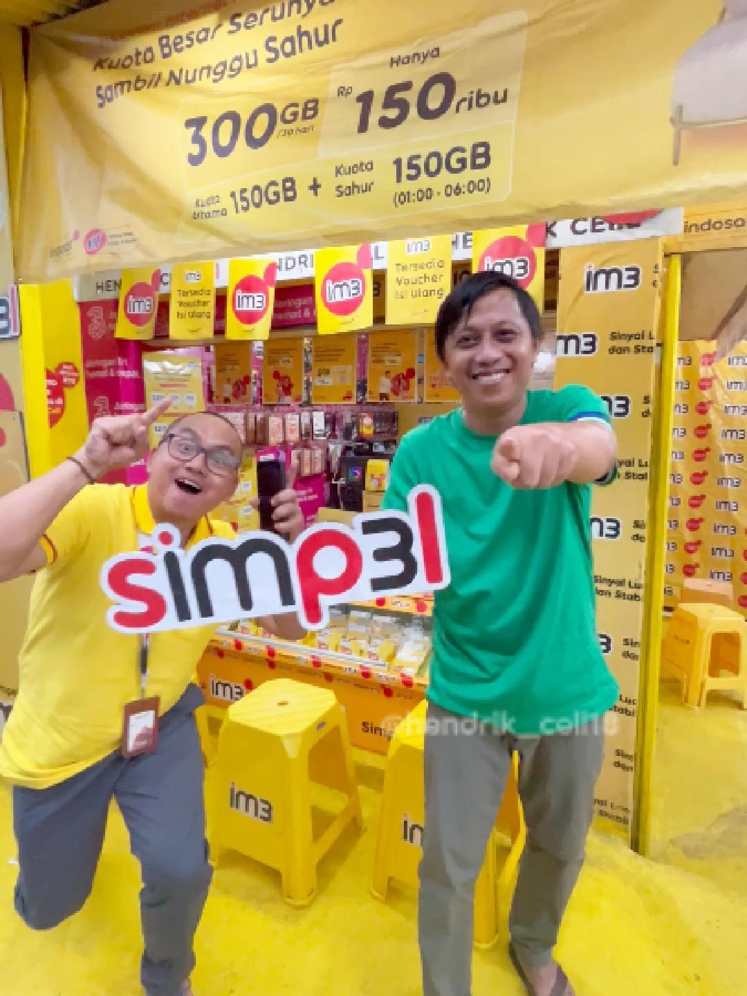 #simpelituim3 #ceritamaknaharian #jualanim3banyakcuan @im3jakartaraya @lifeatcirclejaya @frontlinersindosat @yellowsquad_bogorwest @yanirachmawati2 @ir.aurora @dandy_fn @yassin_bossy @athayamhrr @goldiebambang