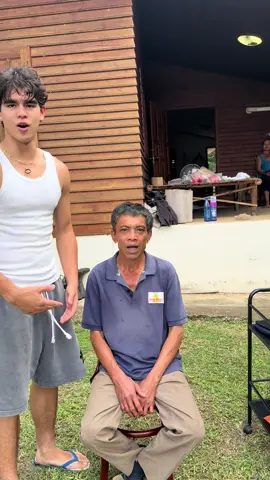 Giving unc a low taper fade  #haircut #barber #lampang #explorereels #viral #lowtaper 
