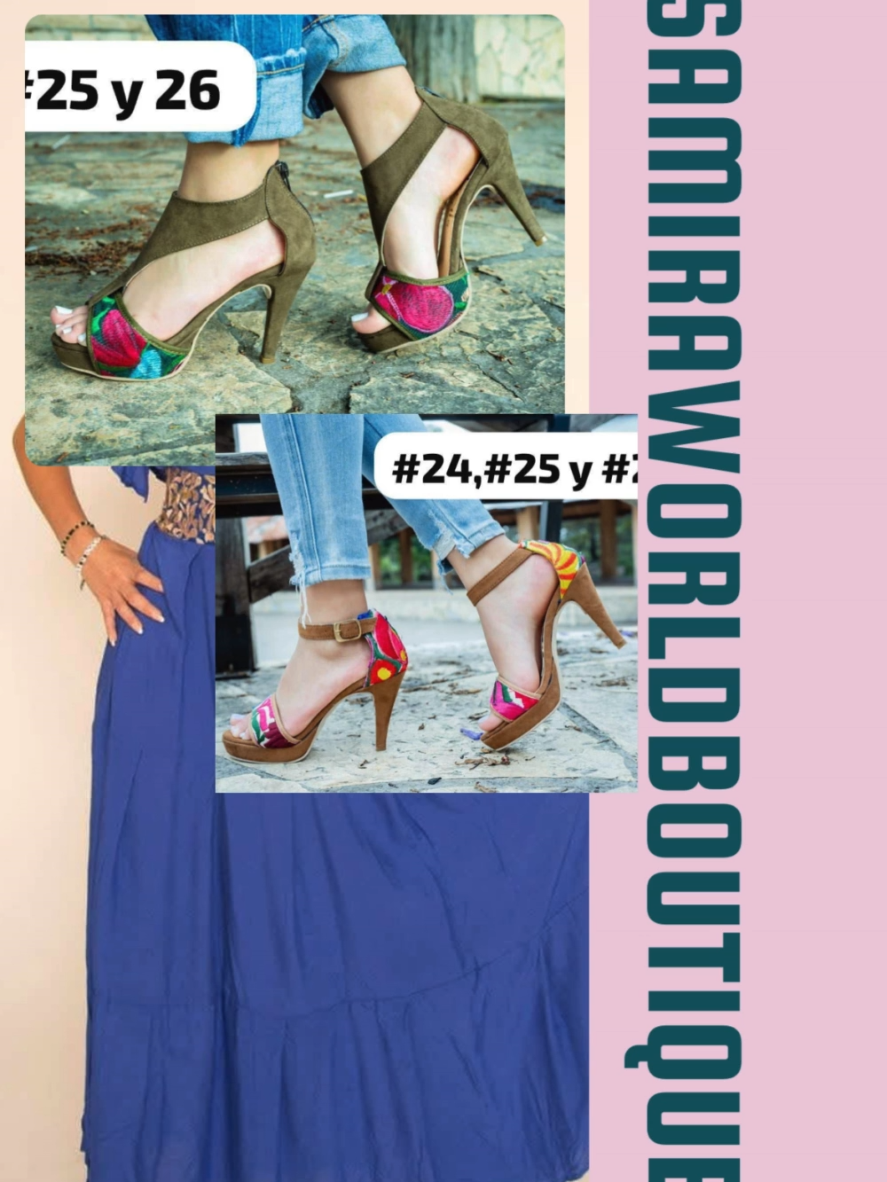 Check out these beautiful sandals for every occasion. You can find them in our boutique. We ship nationwide. Don't miss out on yours.#ypfッviral #SamirasWorldBoutique #ypfッ #boutique #modafeminina #CulturaConEstilo #CompleteLook