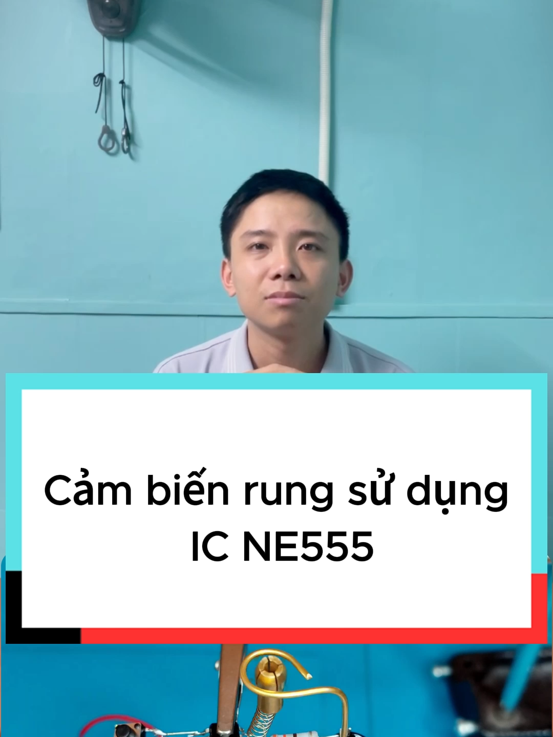 Cảm biến rung sử dụng IC NE555. #chauchen #dientuungdung #IC555