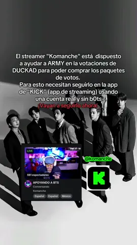 Vayan ahora. Es una oportunidad grandísima.  #army #duckad #votacion #btspavedtheway #KPop #fyp #foryoupage 