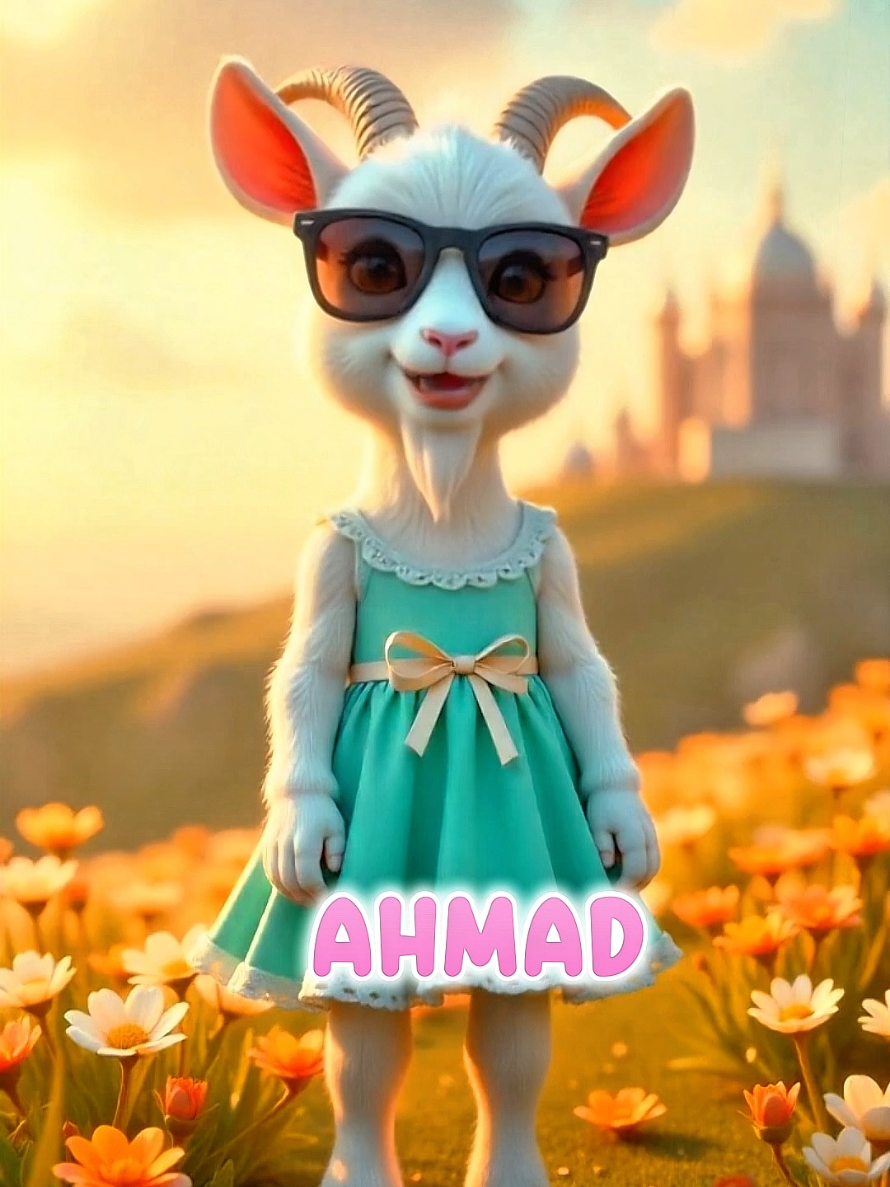 goat calling AHMAD Name  #kidz #fyp #goats #foryou #trind #funny 