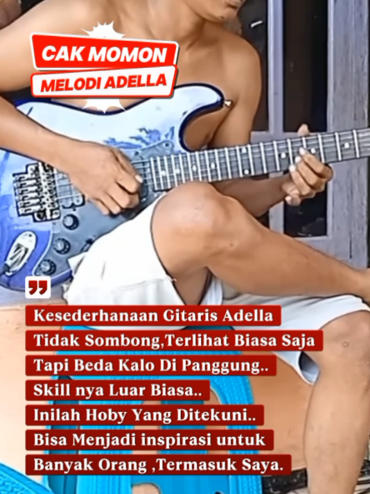 Cak MOMON gitaris Adella #adella #gitar #pestakemenangan   #populer #viral 