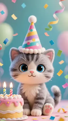 Happy birthday to you!!! #funnycard #cutebirthday #animatedbirthdaycard #happybirthdaycard #birthdayvideo #cutecats 