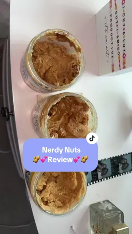 @Nerdy Nuts Shop  review!🥜💕  discount code: AMANDA123 link in my bio!! new flavors drop sunday (tonight) @ 7pm est. #nerdynuts #nerdynutsreview #peanutbutter #fyp 
