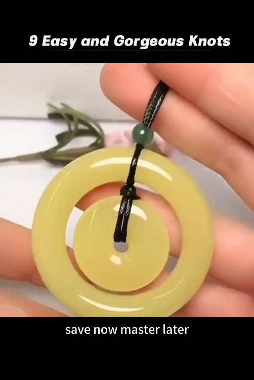 9 easy knots for jewelry #fyp #amazonfinds #Home #lifehacks #homehacks 