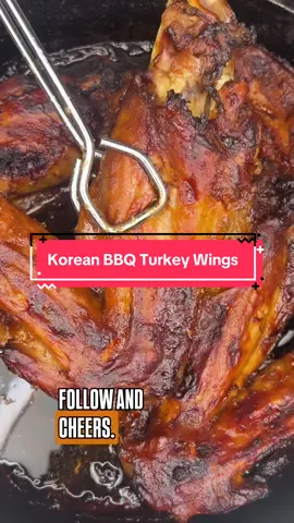 These Korean BBQ Turkey Wings are fall-off-the-bone delicious! 🦃🔥 Marinated in a savory blend of spices then injected with butter and Momofuku Sweet & Savory Korean BBQ Sauce for juicy flavor in every bite. Perfect for when you’re craving a twist on classic turkey wings!  Ingredients: Marinade: 	•	Turkey wings 	•	Adobo seasoning 	•	Soy sauce 	•	Sesame oil Injection Liquid: 	•	Momofuku Sweet & Savory Korean BBQ Sauce 	•	Butter 	•	Soy sauce #koreanbbq #momofuku #turkeywings #turkeywingsrecipe 