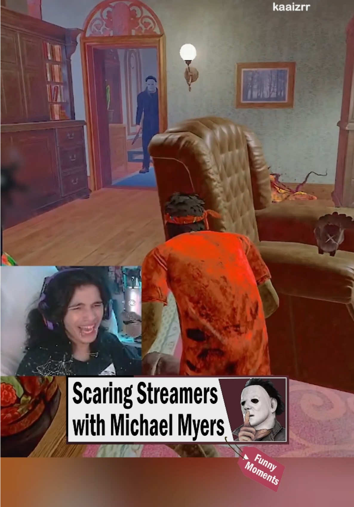 Scaring Streamers with Michael Myers Funny Moments. Show some love to @Trent Alter , kaaizrr, @BeltranStreams , & @Masotankatv respectively. Thank you for sharing! #deadbydaylight #dbd #dbdtiktok #gaming #michaelmyers #FYP 