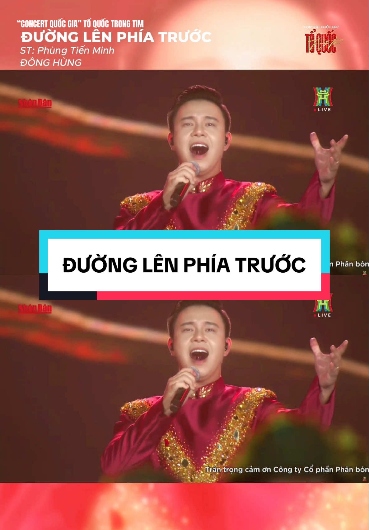 Đường Lên Phía Trước - Đông Hùng hôm nay thế nào ạ??? 🇻🇳 #DongHung #ConcertQuocGia #ToQuocTrongTim #DuongLenPhiaTruoc #A80 