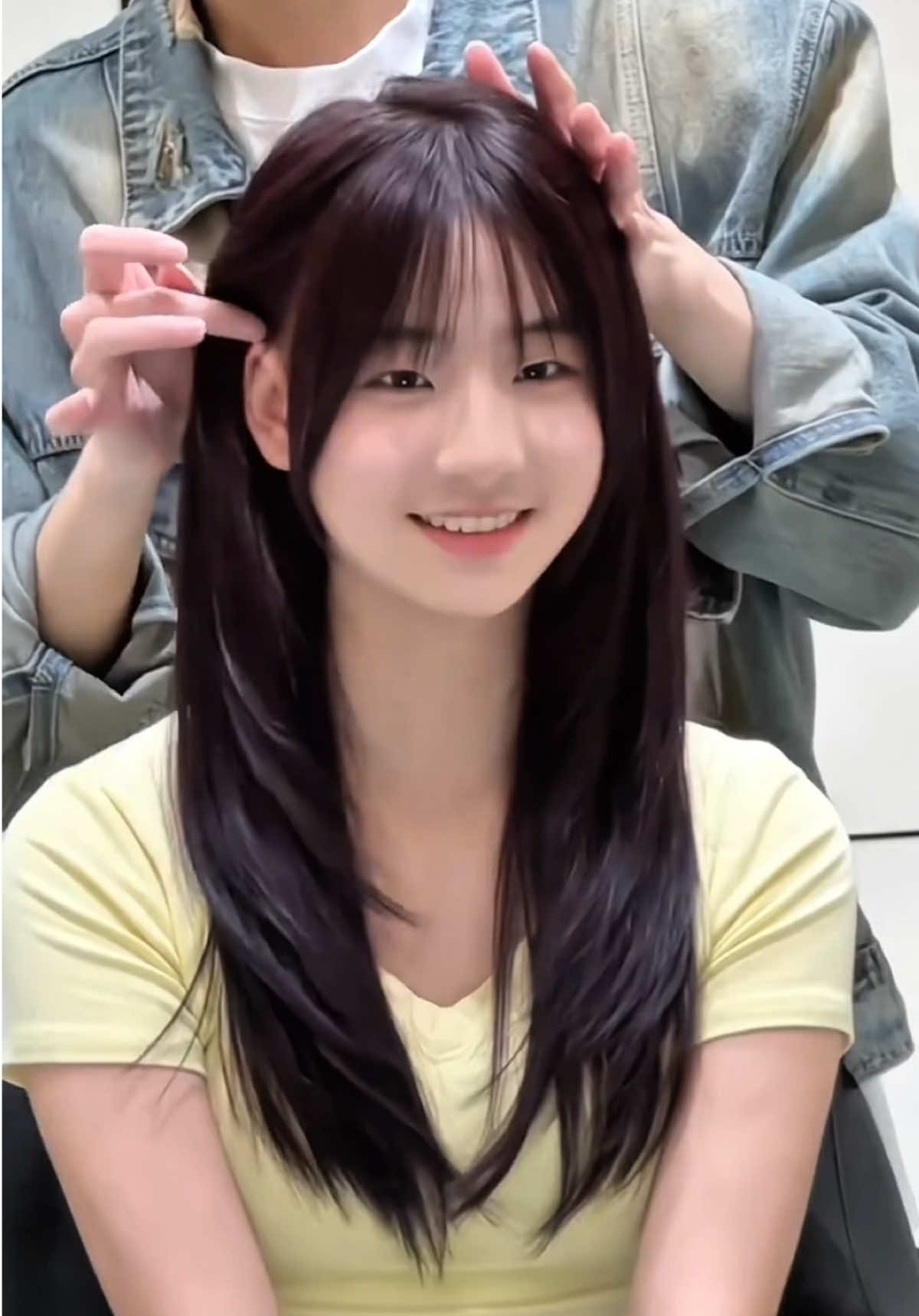 mái pháp giải pháp cho mặt tròn xinh hơn đây các nàng😍#nhuomtoc #maiphap #salontocphunhuan #salonphunhuan #nicehair 