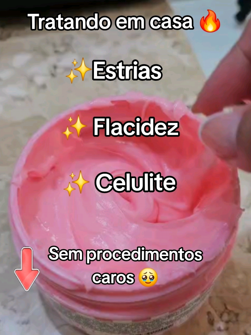 O queridinho creme rosa agora está no Tiktok shop.  #cremerosa #creme #insegurança #brasil #mulher #estriasbrancas #celulite 