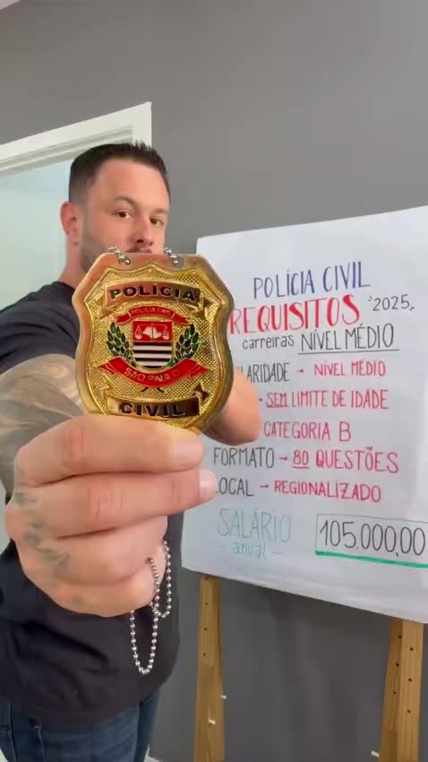 Requisitos para o concurso da Polícia Civil! 🔥 ✅ Clique no link da BIO e ENTRE GRUPO VIP 📲 Matrículas Abrem segunda, 11/08 às 6h ⏰ Bônus insanos e DESCONTOS imperdíveis!l! . . . . . . . . #concurso #concursos #concursospúblicos #concursopublico #concursopolíciacivil #concursopolíciacivil2025 #concursospcsp #concursopolicial #carreiraspoliciais #políciacivil #pcsp #qgconcursos #edital #políciacivil2025 #motivaçãoestudos #concurseiro