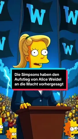 Die Simpsons haben den Aufstieg von Alice Weidel an die Macht vorhergesagt! Diese Geschichte ist frei erfunden. #simpsons #vorhersage #viral #aliceweidel #deutschland