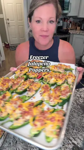 FREEZER JALAPEÑO POPPERS - so handy for a QUICK APPETIZER or a HANKERING for something SPICY in the MIDDLE of the NIGHT! You HAVE TO TRY THESE TODAY! 🌶️  #giddyupbitches #jalapeno #jalapenopopper #Recipe #freezerjalapenopoppers #popper #appetizer