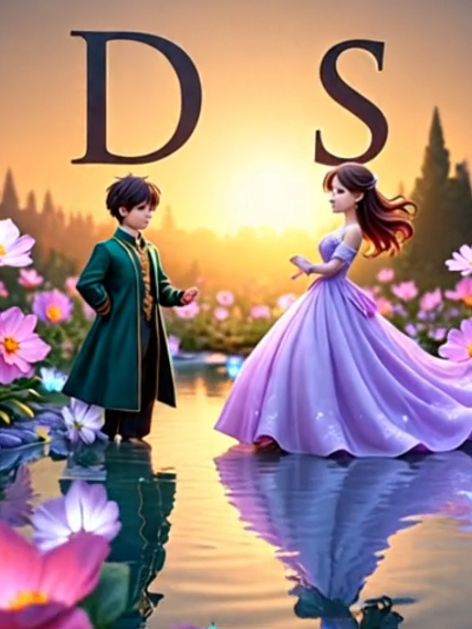 Whatsapp DP Status for Letters D and S #whatsapp #nameart #status #name #namelogo #friendship #DP #couple