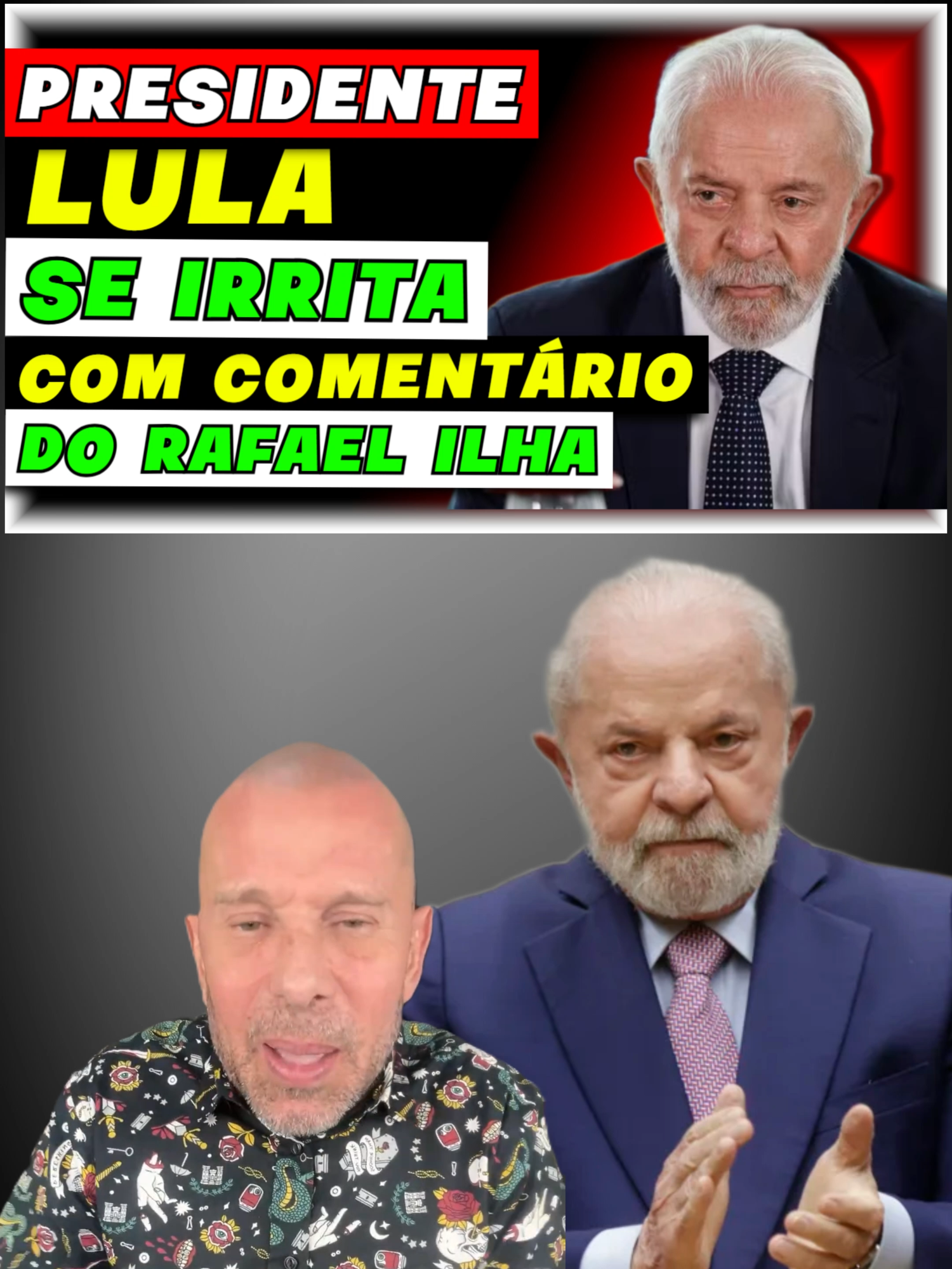 Rafael Ilha comenta sobre os petistas do presidente Lula #rafaelilha #petistas #presidente #lula