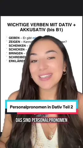 Personalpronomen in Dativ Teil 2 #deutschlernen #b1 #deutschsprechen #grammatik #deutschland 