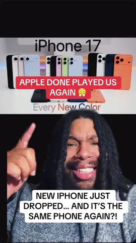 Every September… same phone, new price. 📱💸 You upgrading or not? #apple #iphone #iphone17 #tech #samsunggalaxy #techtok 