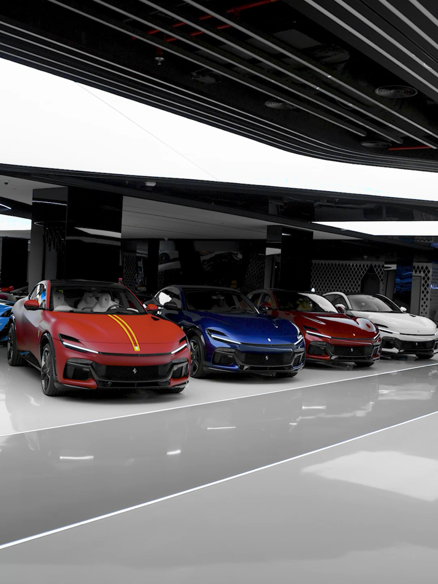 The only SUV that makes supercars nervous. Ferrari Purosangue. #ferrari #ferraripurosangue #exoticcarsdubai